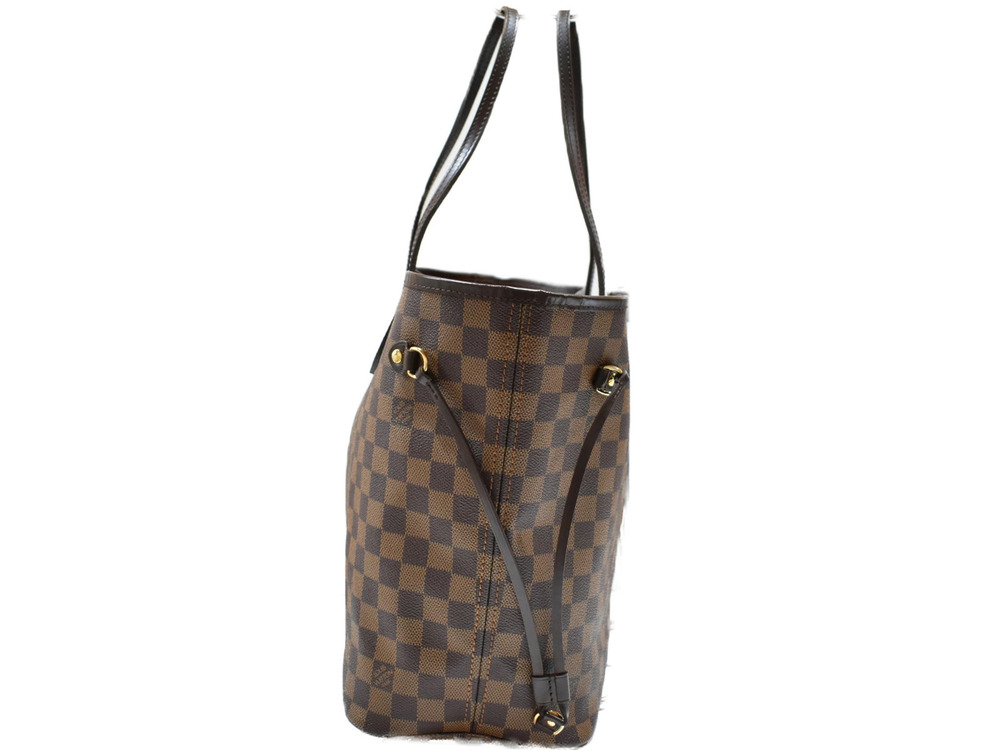 Louis Vuitton Red Bag Tote Damier Neverfull Red